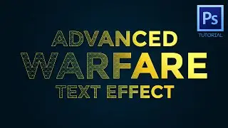 Photoshop Tutorial - Advanced Warfare Text Effect