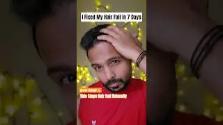 I Fixed My Hair Fall in 14 Days|Best hair solution| #hairfall #hairstyle #haircare #fyp #shorts
