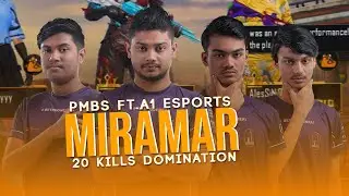 20 Kills Miramar Domination In PMBS Team A1 Esports