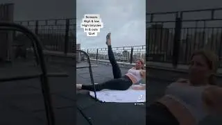 Rooftop AB workout #rooftop #abworkout #noequipmentworkout #shorts #fitness