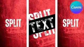 Split Typography Animation in Canva | Easy Text Animation Tutorial