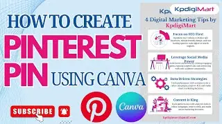 How to Create Pinterest Pins using Canva | Pinterest Image Design Full Tutorial