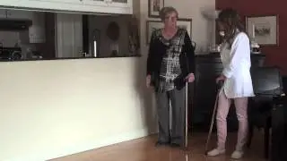 Aide pour l'ajustement d'une canne