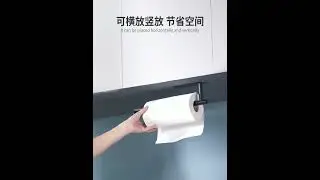 Kitchen Paper Towel Holder Adhesive Tissue Hanger Toilet Roll Paper