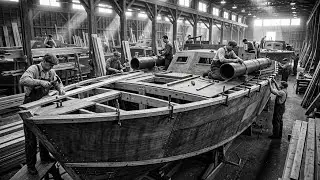 Inside the PT Boat Factory &ndash; How America Built Plywood Torpedo Boats (Full Process)