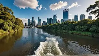Go Pro Hero 10 films Brisbane River. Music by Stephen Ewart #lumafusion #goprohero10