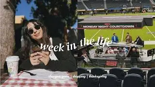 CHARGERS VS RAVENS GAME, BATH & BODY WORKS HAUL, & KNOTT'S THANKSGIVING DINNER | WEEK IN THE LIFE
