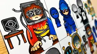 Drawing Sprunki but Human : Horror Sprunki Incredibox- Phase 2/ Sprunki Mix [Real Life] #05