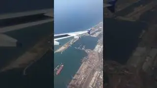 Beautiful flight view while Chennai airport landing