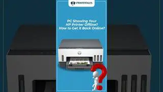 How to fix HP Printer Showing Offline error on your PC? #printertales #hpprinter #printer #offline
