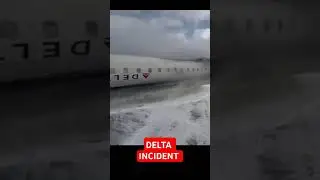 DELTA AIRLINES INCIDENT - CANADA  #delta #canada #incident #deltaairlines #crash