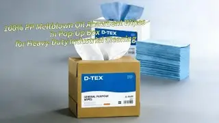 100% PP Meltblown Oil Absorbent Wipes in Pop-Up Box for Heavy-Duty Industrial Cleaning