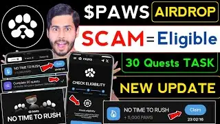 Paws Airdrop SCAM = Eligible 😭 paws mystery quest today, paws news update, paws mystery quest, paws