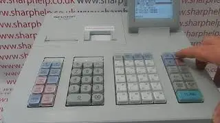 Non Reset Clerk Error Message Sharp XE-A307 / XEA407 / XE-A507