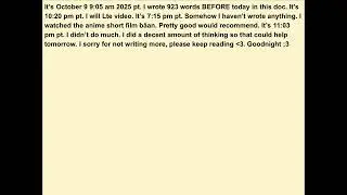 I only wrote 76(FAILED EVERY GOAL) || Writing 309.4 words(or more) in my lte everyday - day 108