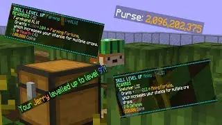 Collecting my very scuffed Melon Minions during Derpy! (Hypixel Skyblock)