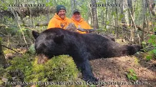 FRED BENNETT 2023 ARCHERY Black Bear at Bear Trak Outfitters in Dorion Ontario Canada