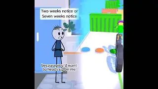 Two weeks notice or seven weeks notice Audio credit @Robert Schultz #fpy #animation