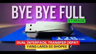 Unboxing Flashdisk OTG Terbaik Yang Laris Di Shopee | Netac U782C