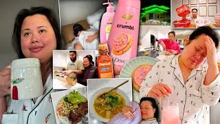 VLOG: throwing up for 12 hours, a huge christmas surprise, cooking recipes, BTS filming a campaign!
