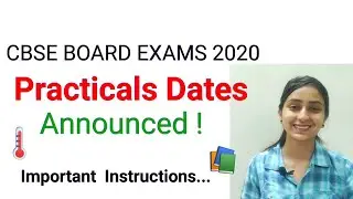 CBSE PRACTICAL DATES OUT ! Class X and XII |  Important Instructions