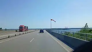 Crossing Far&oslash; bridges in Denmark