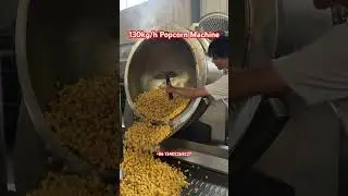 Fully Automatic Popcorn Machine, Industrial 200L Electric Popcorn Maker, Caramel Popcorn Making Pot