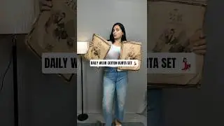 Cotton kurta set Try-on haul from Myntra #kurtaset #fashion #myntrafinds