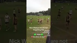 Nick Watson Misses A 2 Meter Shot In Local Footy #afl #footy #hawthornfc