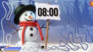 8 Minute Christmas Countdown Bomb Timer  Snowman Theme 🎅🎨