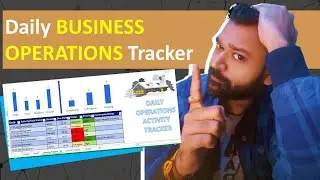 Daily Work Task Tracker - Daily Task Management Template - Daily Business Operations Tracker #excel