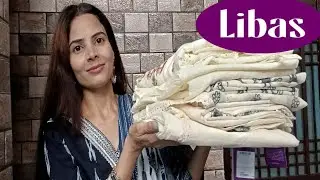 LIBAS try on Haul !! White 🤍 Special Cotton kurta set with dupatta haul LIBAS!!