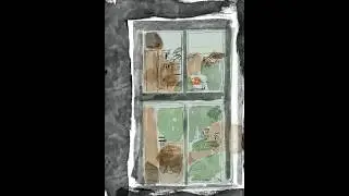 Window View - Procreate Illustration timelapse 2024 09 08