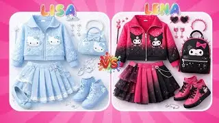 Lisa Vs Lena Choose Your Challenge 🩷💜#lisa #lena #lisalena #lisaorlena #lisaandlena #lisavslena #fyp