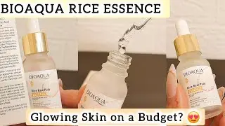 Affordable & Hydrating Glass skin rice serum? 🤔 BIOAQUA Rice Pulp Essence💫 #bioaqua  #koreanskincare