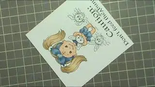 CAUTION - Don't Feed - Leesa's Dust Bunnies Imagine that Digistamp