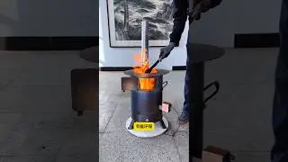 This stove is all you need for heating and cooking at home in winter#short #shortvideo #trending