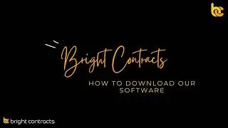 How To Downloads Bright Contracts Software