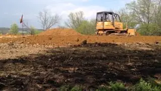 Case Dozer pushing Dirt