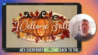 Design and Make an Autumn-Themed 3D Sign with Pumpkins and Leaves - Captioned