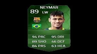 FIFA 14 ULTIMATE TEAM|NEYMAR SiMOTM 89 PLAYER REVIEW