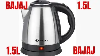 Bajaj 1.5 Litres Electric Kettle with Auto Shutoff, PowerIndicators (1.5L)#unboxing#electrickettle