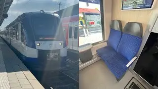 In der BRB LINT 54 als RB 55 von Holzkirchen nach M&uuml;nchen Hbf mit V.max 135 Km/h