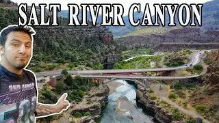Scenic Salt River canyon in Arizona