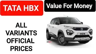 2021 Tata HBX All Variants Official Prices Revealed With Full Details | HBX Official Prices Revealed