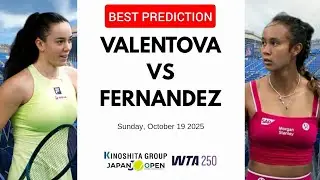 Tereza Valentova vs Leylah Fernandez Prediction - Final Japan Open 2025