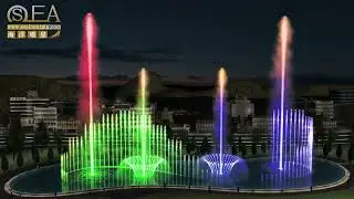 Iraqi fountain design music dancing fountain