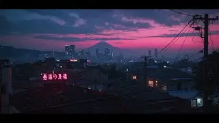 A Soft 90s Twilight in Japan 🌸 Pastel Skies & Lo-Fi Calm