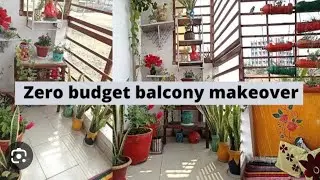 Zero investment Balcony Makeover (kitchen garden)