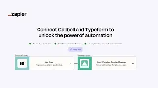 Connect Typeform to Callbell to Automate WhatsApp Messages | Zapier